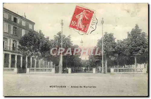Cartes postales Montauban Allees de Mortarieu