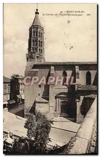 Cartes postales Montauban Le Clocher de L&#39Eglise Saint Jacques