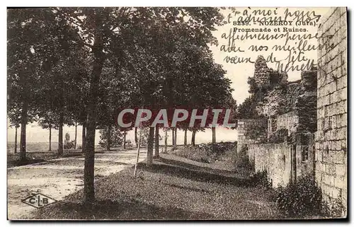 Cartes postales Nozeroy Promenade et Ruines