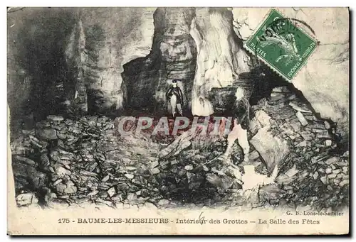 Cartes postales Baume Les Messieurs Interieur des Grottes La salle des fetes