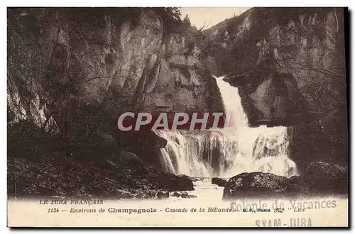 Ansichtskarte AK Environs de Champagnole Cascade de la Billaude