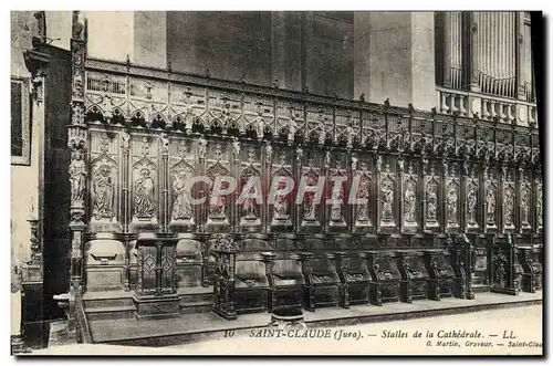 Cartes postales Saint Claude Stalles de la Cathedrale