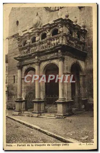 Cartes postales Dole Portail de la Chapelle Du College