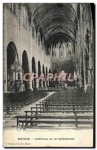 Ansichtskarte AK Mende Interieur de la Cathedrale