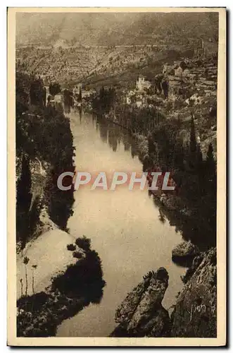 Cartes postales Gorges Du Tarn Prades Le Tarn vu de la route de SAinte Animie