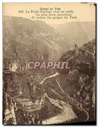 Cartes postales Gorges Du Tarn Le point Sublime