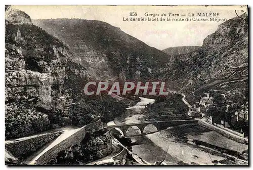 Cartes postales Gorges Du Tarn La Malene Le dernier lact de la route du Causse Mejean