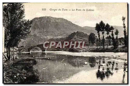 Ansichtskarte AK Gorges Du Tarn Le Pont de Quezac