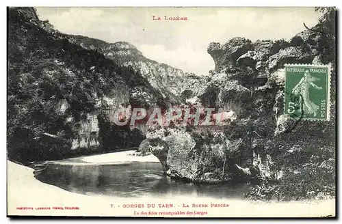 Cartes postales Gorges Du Tarn La Roche Percee