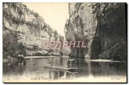 Cartes postales Gorges Du Tarn Le defile des Detroits