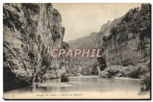 Cartes postales Gorges Du Tarn Sortie des Detroits