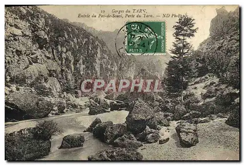 Cartes postales Gorges Du Tarn Entree du pas du Souci Perle du Tarn