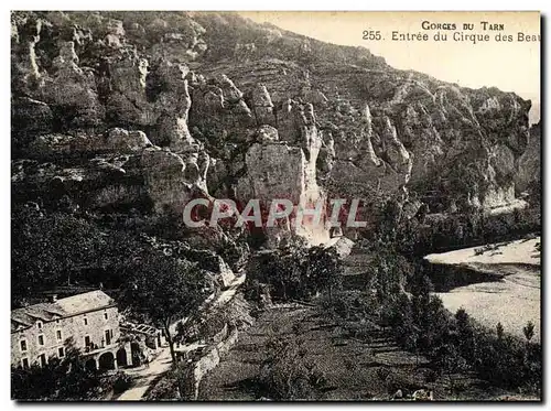 Cartes postales Gorges Du Tarn Entree du cirque des Beaumes
