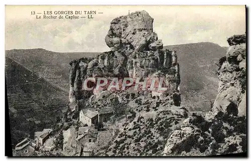 Cartes postales Gorges Du Tarn Le rocher de Capluc