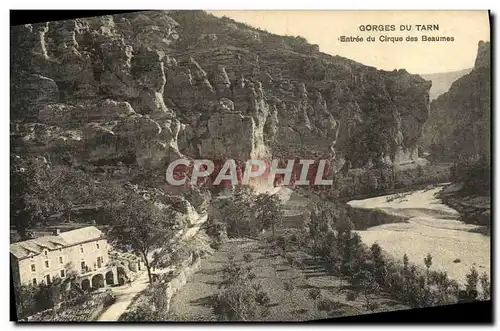 Cartes postales Gorges Du Tarn Entree du cirque des Beaumes