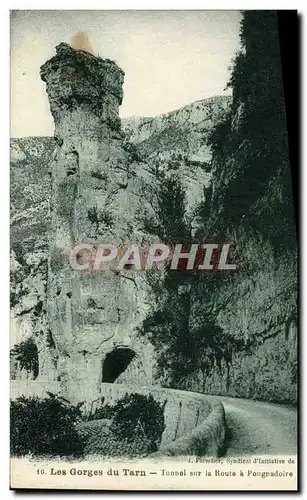 Cartes postales Gorges Du Tarn Tunnel Sur la Route a Pougnadoire