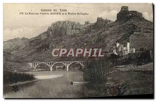 Ansichtskarte AK Gorges Du Tarn Le Nouveau Pont du Rozier et le Rocher de Capluc