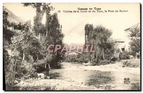 Ansichtskarte AK Gorges Du Tarn Vallees de la Jonte et du Tarn le Pont du Rozier