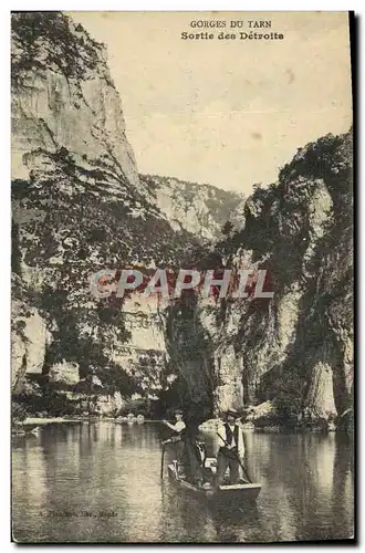 Cartes postales Gorges Du Tarn Sortie des Detroits