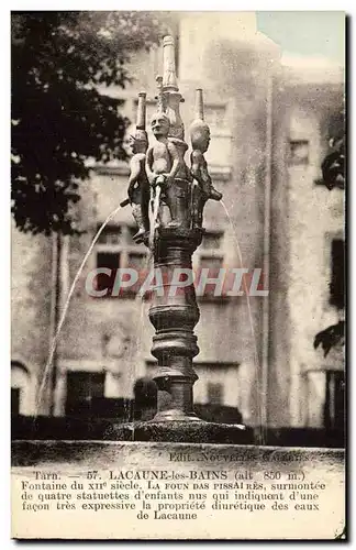 Ansichtskarte AK Lacaune les Bains Fontaine du 12eme