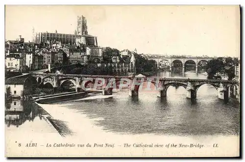Cartes postales Albi Cathedrale Vue du Pont Neuf