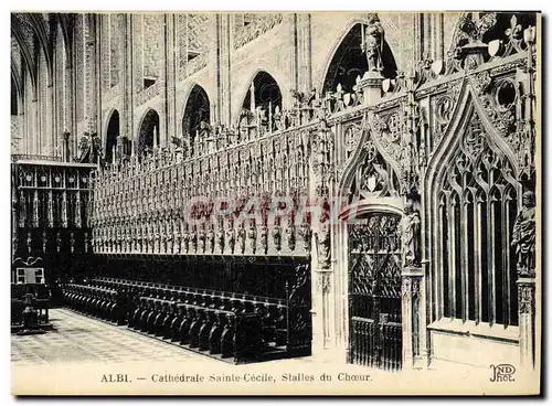 Ansichtskarte AK Albi Cathedrale Ste Cecile Stalles du Choeur