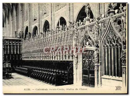 Cartes postales Albi Cathedrale Ste Cecile Stalles du Choeur