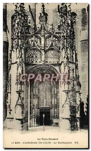 VINTAGE POSTCARD Albi Cathedral co. Cecile the Baldachin