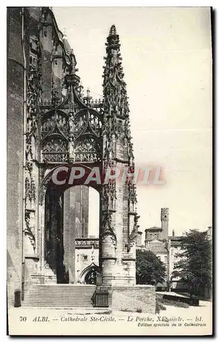 Cartes postales Albi Cathedrale Ste Cecile Le Porche