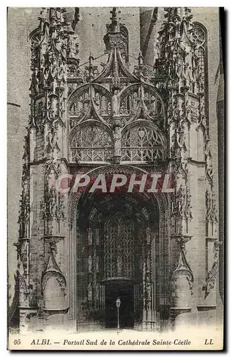 Ansichtskarte AK Albi Portail Sud de la Cathedrale Sainte Cecile