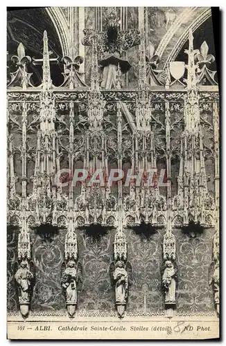 Cartes postales Albi Cathedrale Sainte Cecile Stalles