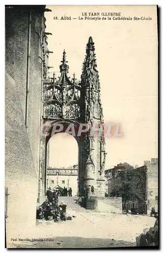 Cartes postales Albi Le Peristyle de la Cathedrale Ste Cecile Enfants