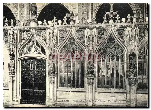 Cartes postales Albi Cathedrale Ste Cecile Entree du choeur