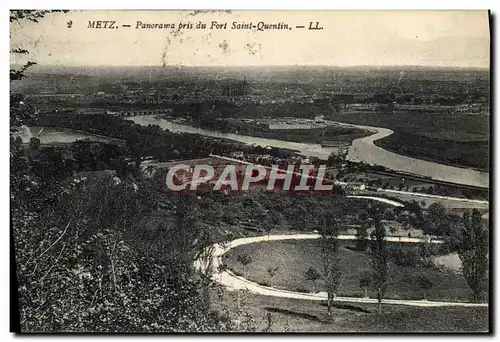 Cartes postales Metz Panorama Pris Du Fort Saint Quentin