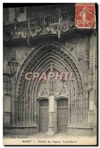 Cartes postales Niort Portail De l&#39Eglise Notre Dame