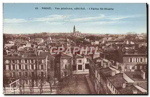 Cartes postales Niort Vue Generale Cote Est L&#39Eglise St Hilaire