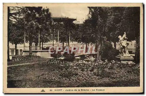 Ansichtskarte AK Niort Jardin De La Breche Le kiosque