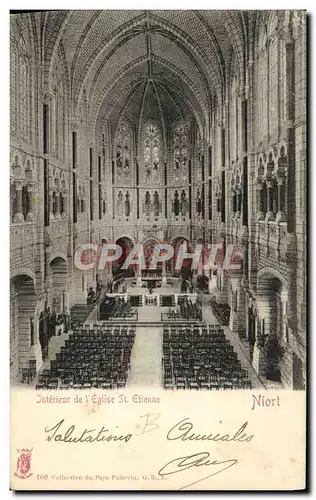 Cartes postales Interieur De l&#39Eglise St Etienne Niort