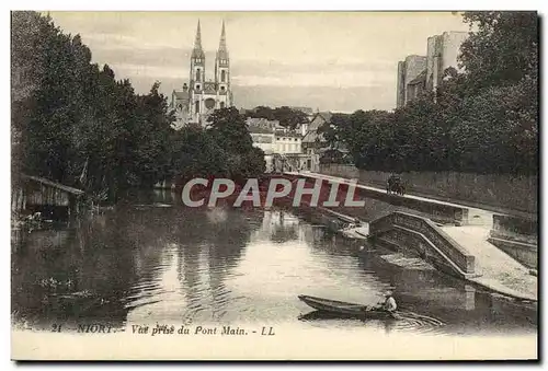 Cartes postales Niort Vue Prise Du Pont Main