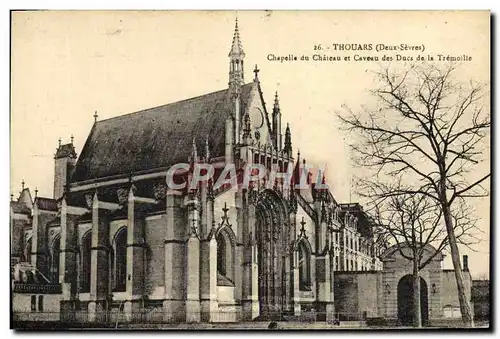Cartes postales Thouars Chapelle Du Chateau Et Caveau Des ducs de la Tremoille