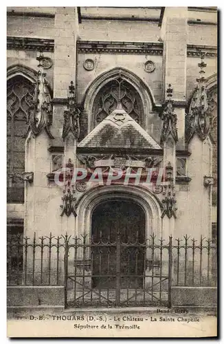Cartes postales Thouars Le Chateau La Sainte Chapelle Sepulture de la Tremoille