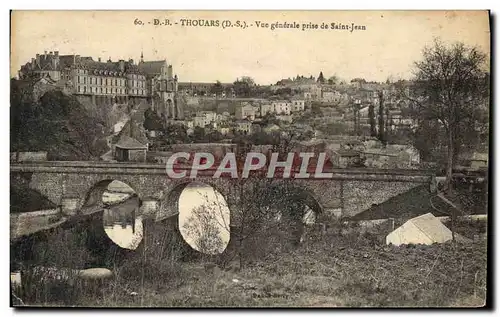 Cartes postales Thouars Vue Generale Prise De Saint Jean