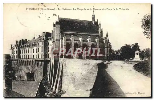 Cartes postales Thouars Le Chateau La Chapelle Et Le Caveau Des Ducs De La Tremoille