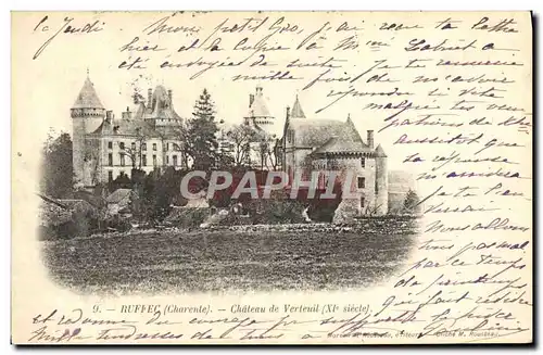 Cartes postales Ruffec Chateau De Verteuil