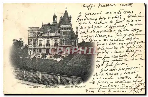 Cartes postales Ruffec Chateau Duportal