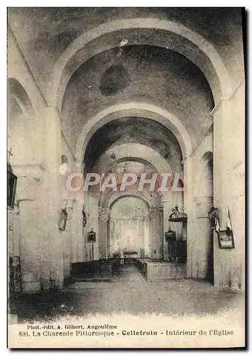 Cartes postales La Charenle Pittoresque Cellefroin Interieur De l'Eglise