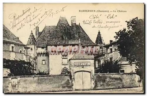 Cartes postales Barbezieux Le Chateau Hopital