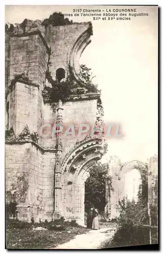 Cartes postales La Couronne Ruines De l'Ancienne Abbaye Des Augustins