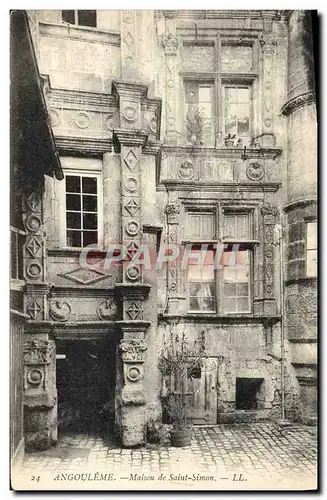 Cartes postales Angouleme Maison De Saint Simon