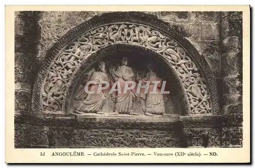 Cartes postales Angouleme Cathedrale Saint Pierre Voussure